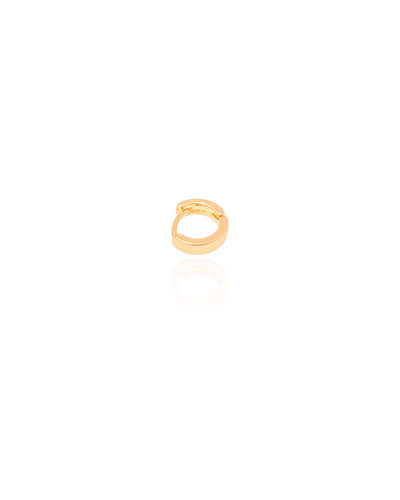 Piercing para Hélix Reto Liso 8 mm Banhado a Ouro 18K