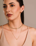Trio de Argolas Coração Liso Banhado a Ouro 18K