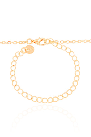 Choker Elos Trevos Tom Onix 1.0 cm Banhado a Ouro 18K