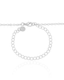Choker Elos Trevos Tom Onix 1.0 cm Ródio Branco