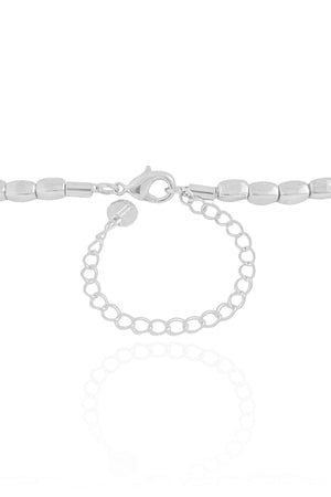 Choker Abaulada ABS Ródio Branco