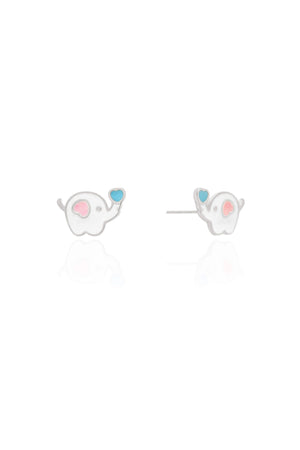 Brinco Infantil Elefante 1.0 cm Ródio Branco
