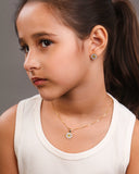 Brinco Infantil Flor Margarida 1.2 cm Banhado a Ouro 18K