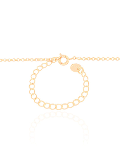 Colar Infantil Elos Stitch 1 cm Banhado a Ouro 18K - 45 cm