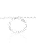 Gargantilha Infantil Elos Stitch 1.0 cm Ródio Branco - 45 cm