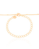 Gargantilha Infantil Grumet Bolinhas 2 mm Banhado a Ouro 18K - 32 cm