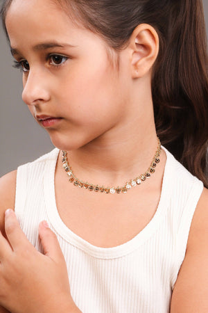 Gargantilha Infantil Smile 5 mm Banhado a Ouro 18K - 31 cm