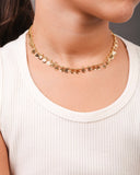 Gargantilha Infantil Smile 5 mm Banhado a Ouro 18K - 31 cm