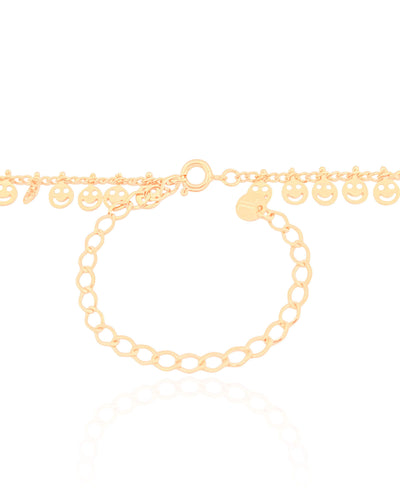 Colar Infantil Smile 5 mm Banhado a Ouro 18K - 31 cm