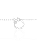 Gargantilha Infantil Elos Flor 6 mm Ródio Branco - 35 cm