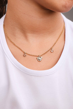 Conjunto Infantil Minnie Banhado a Ouro 18K