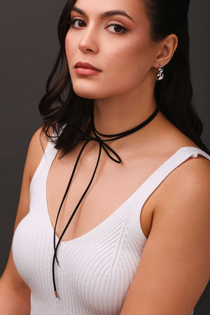 Brinco Argola Fecho Italiano Bolas Lisas 2.5 cm Ródio Branco