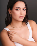 Choker Hematita Dourada 2 mm Banhado a Ouro 18K