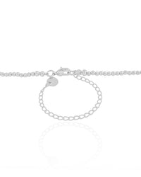 Choker Hematita Prateada 2 mm Ródio Branco