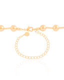 Choker Canutilhos Bolas Lisas Banhado a Ouro 18K