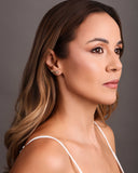 Ear Cuff Borboletas Lisas e Cravejadas Cristal Banhado a Ouro 18K