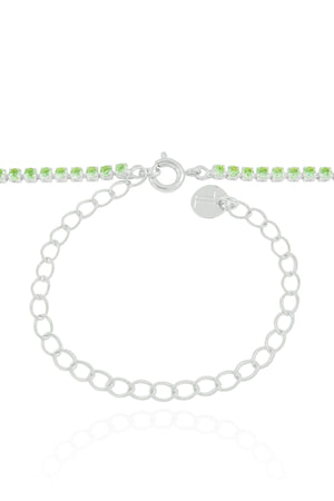 Choker Riviera Turmalina 2 mm Ródio Branco
