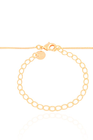 Gargantilha Longa Gota Cristal 2.6 cm Banhado a Ouro 18K - 60 cm