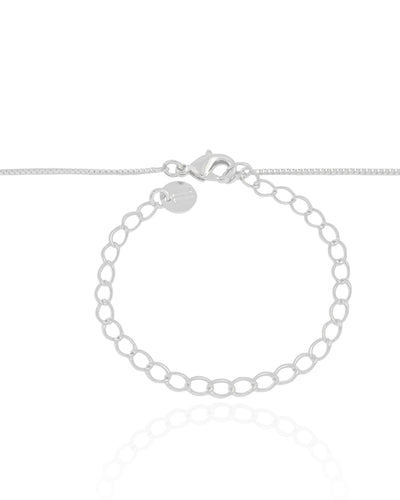 Colar Longo Gota Cristal 2,6 cm Ródio Branco - 60 cm
