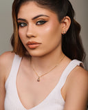 Dupla de Argolas Pontos de Luz Coloridos Banhado a Ouro 18K