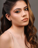 Ear Hook Geométrico Colorido Ródio Branco