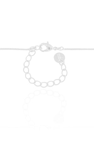 Gargantilha Gomos Gotas Cristal Ródio Branco - 40 cm