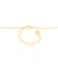 Gargantilha Longa Gota Turmalina 2.6 cm Banhado a Ouro 18K - 60 cm