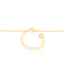 Gargantilha Longa Gota Turmalina 2.6 cm Banhado a Ouro 18K - 60 cm