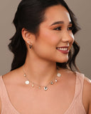 Brinco Ferradura Cravejada Cristal Ródio Branco