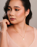 Brinco Argola Click Lisa 1.3 cm Banhado a Ouro 18K