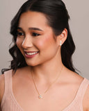 Gargantilha Veneziana Gota Cravejada Cristal Banhado a Ouro 18K - 45 cm