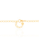 Gargantilha Elos Texturizados Banhado a Ouro 18K - 50 cm
