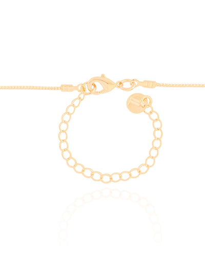 Colar Gravata Bolinhas Lisas Banhado a Ouro 18K - 50 cm