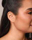 Brinco Ponto de Luz Cravação Inglesa 3 mm Ródio Branco