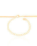 Choker Veneziana Dupla Ponto de Luz Cristal 7 mm Banhado a Ouro 18K