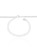Choker Veneziana Dupla Ponto de Luz Cristal 7 mm Ródio Branco
