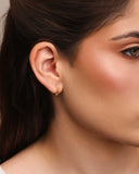 Dupla de Argolas Entrelaçadas Vazadas Banhado a Ouro 18K