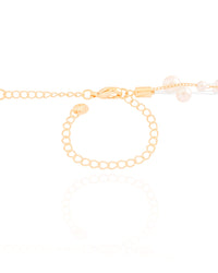 Choker Grumet Nylon com Pérolas Banhado a Ouro 18K