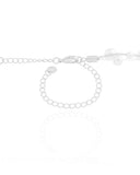 Choker Grumet Nylon com Pérolas Ródio Branco