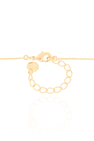 Gargantilha Veneziana Infinito Liso Banhado a Ouro 18K - 40 cm