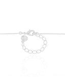 Gargantilha Veneziana Infinito Liso Ródio Branco - 40 cm