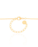 Gargantilha Veneziana Orgânico Vazado Ponto de Luz Cristal Banhado a Ouro 18K - 45 cm