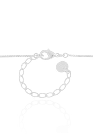 Gargantilha Veneziana Orgânico Vazado Ponto de Luz Cristal Ródio Branco - 45 cm