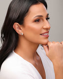 Ear Cuff Gotas Cravejadas Cristal Banhado a Ouro 18K