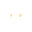 Brinco Gota Lisa Ponto de Luz Cristal Banhado a Ouro 18K