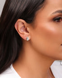 Brinco Gota Cristal 1.2 cm Banhado a Ouro 18K