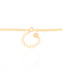 Gargantilha Elos Ovais Coração Madrepérola Banhado a Ouro 18K - 40 cm