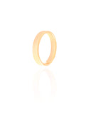 Anel Liso 3 mm Tamanho 14 Banhado a Ouro 18K