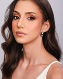 Brinco Gota Orgânica Lisa Ródio Branco