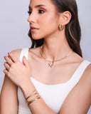 Bracelete Fio Liso 1.5 mm Banhado a Ouro 18K